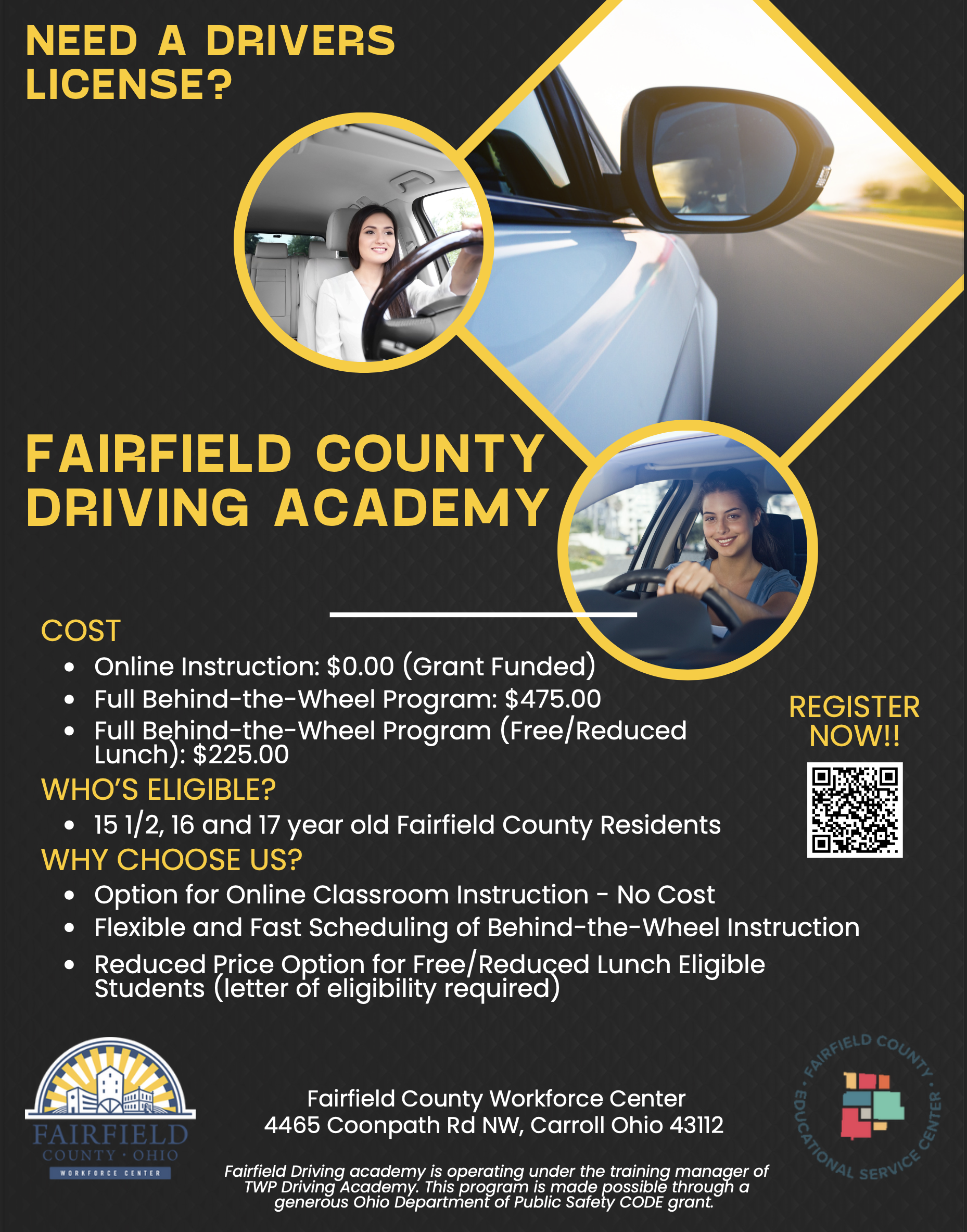 Driving Training ad